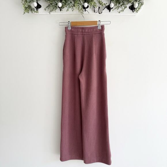 Squatwolf Luxe Wide Leg Pants Baby Pink Relaxed Fit Size XS i3240 - Picture 2 of 4